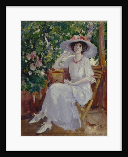 Portrait of the actress Nadezhda Komarovskaya by Konstantin Alexeyevich Korovin