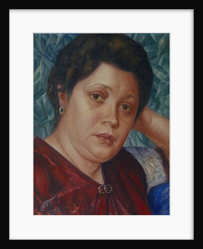 Portrait of the Opera singer Vera Petrova-Zvantseva by Kuzma Sergeyevich Petrov-Vodkin