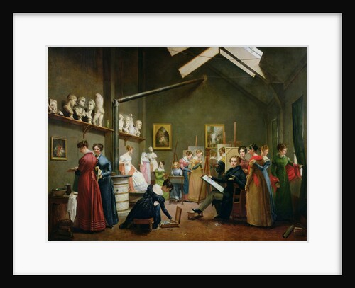 The Studio Interior of Abel de Pujol by Adrienne Marie Louise Grandpierre-Deverzy