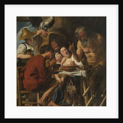 Satyr and peasant family by Jacob Jordaens