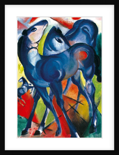 The Blue Foals by Franz Marc