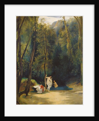 Women Bathing in the Park of Terni by Carl Blechen