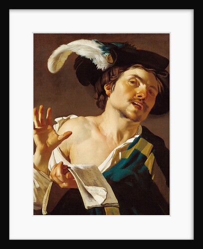 Young Man Singing by Dirck van Baburen