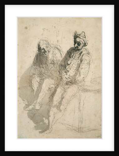 Two Saltimbanques (Deux saltimbanques) by Honoré Daumier