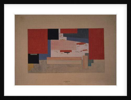 Suprematism. Sketch for a theatre curtain by Kasimir Severinovich Malevich