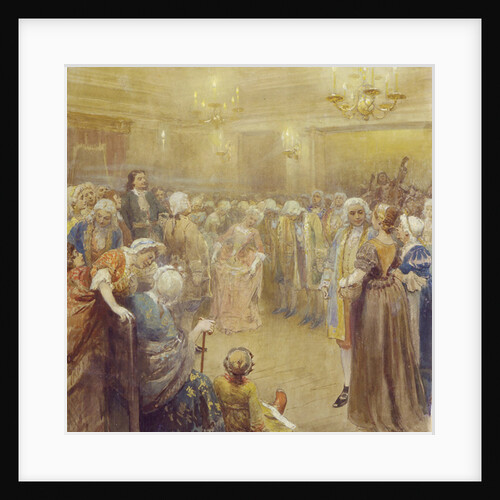 The Assembly at the time of Peter I by Klavdi Vasilyevich Lebedev