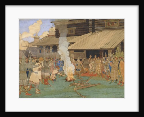 Baptism by Fire by Ivan Yakovlevich Bilibin