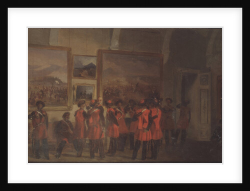 Tsars bodyguard of Cossacks in the Winter palace by Vladimir Dmitrievich Sverchkov