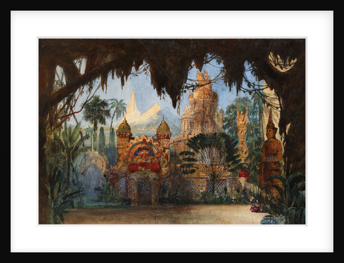 Stage design for the opera Ruslan and Lyudmila by M. Glinka by Viktor Alexandrovich Hartmann