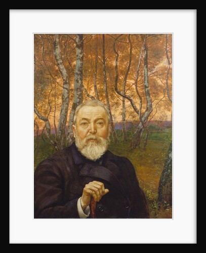 Self-Portrait in a Birch Grove by Hans Thoma