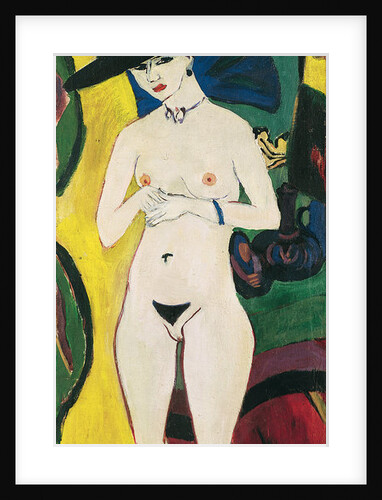 Standing Nude with Hat by Ernst Ludwig Kirchner