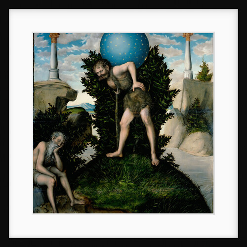 Atlas and Hercules by Lucas Cranach the Elder