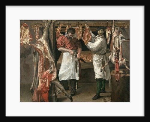 The Butchers Shop by Annibale Carracci
