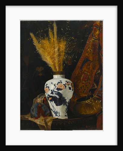 Flowers in a White Vase by Osman Hamdi Bey