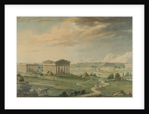 View of Paestum by Isidro González Velázquez