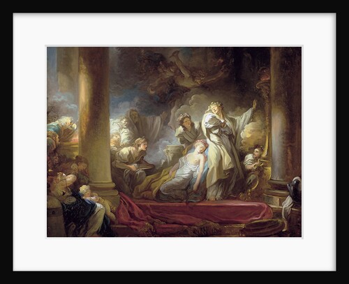 The High Priest Coresus Sacrificing Himself to Save Callirhoe by Jean Honoré Fragonard