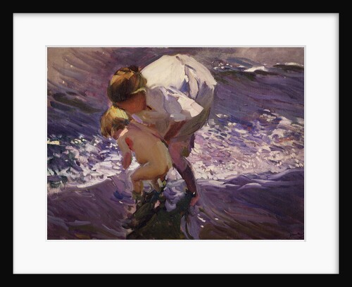 On the beach by Joaquín Sorolla y Bastida