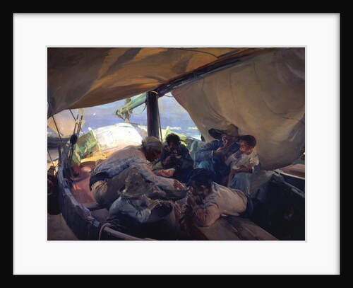 Lunch on the boat by Joaquín Sorolla y Bastida
