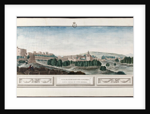 View of the Alhambra in Granada by José de Hermosilla