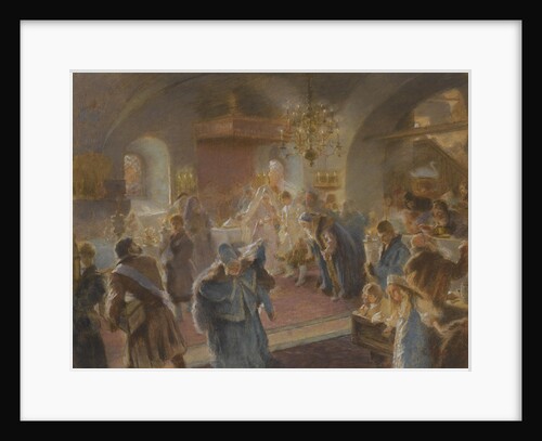 Sprinkling the hops (study) by Konstantin Yegorovich Makovsky