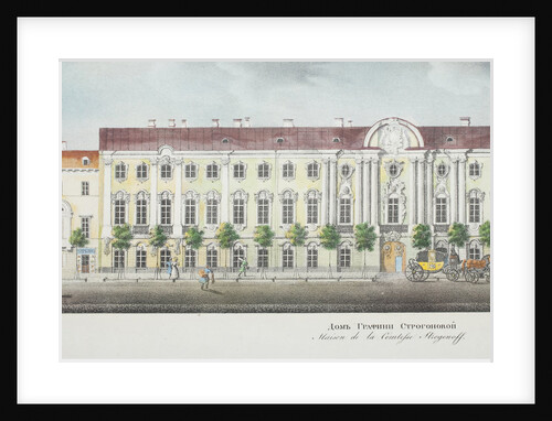 The Stroganov Palace by Vasily Semyonovich Sadovnikov