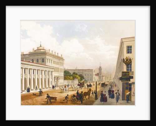 View of the Nevsky Prospekt in Saint Petersburg by Jules Charlemagne