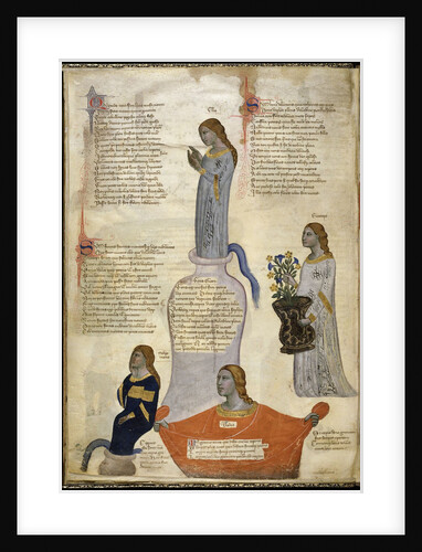 Four Muses (From Regia Carmina by Convenevole da Prato) by Pacino di Buonaguida