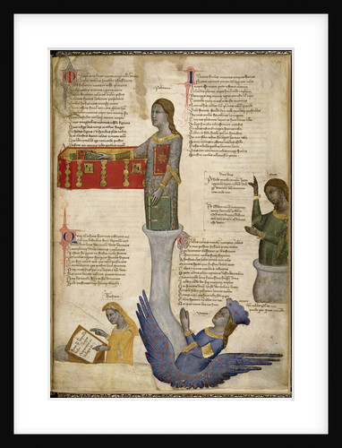 Four Muses (From Regia Carmina by Convenevole da Prato) by Pacino di Buonaguida