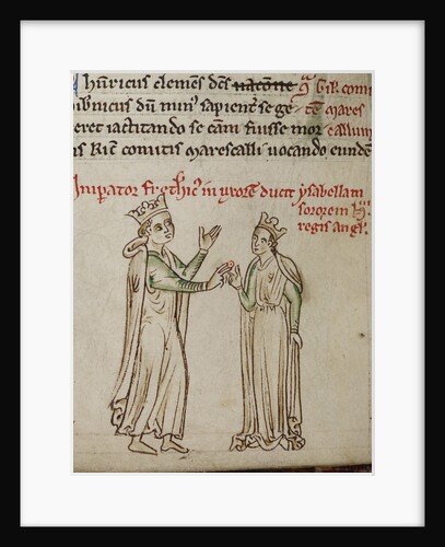 Frederick II and Isabella of England by Matthew Paris