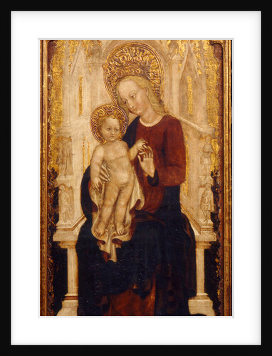 The Virgin and Child Enthroned by Cristoforo Moretti