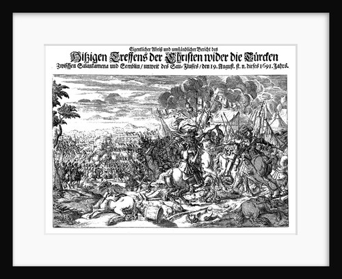 The Battle of Slankamen on August 19, 1691 by Johann Azelt