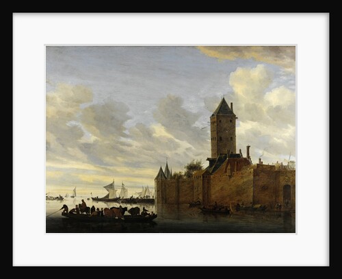 River Estuary With Fortified Town by Salomon Jacobsz van Ruisdael