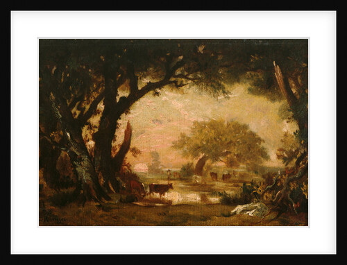 Clearing in the Woods of Fontainebleau by Théodore Rousseau