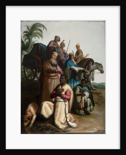 The baptism of the Eunuch by Rembrandt van Rhijn