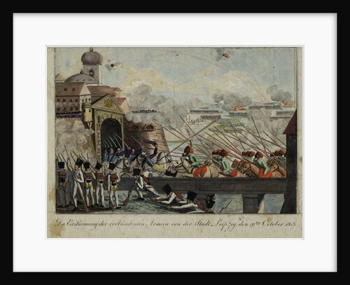 Storming of the city of Leipzig by the Allied troops by Anonymous