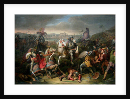Duke Erich von Calenberg rescues Emperor Maximilian in the Battle at Regensburg in 1504 by Johann Christian Riepenhausen