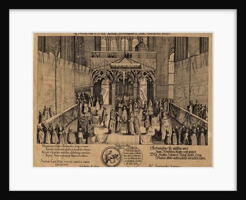 The coronation of King Ferdinand II as Holy Roman Emperor by Eberhard Kieser