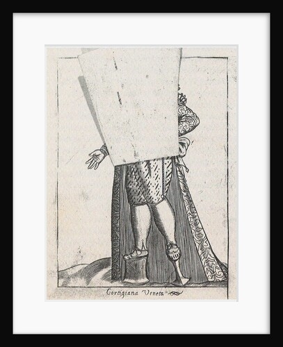 Venetian Courtesan, From: Diversarum nationum habitus by Pietro Bertelli