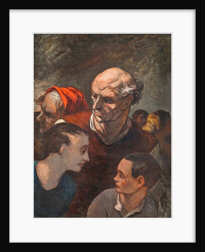 Family On The Barricades by Honoré Daumier