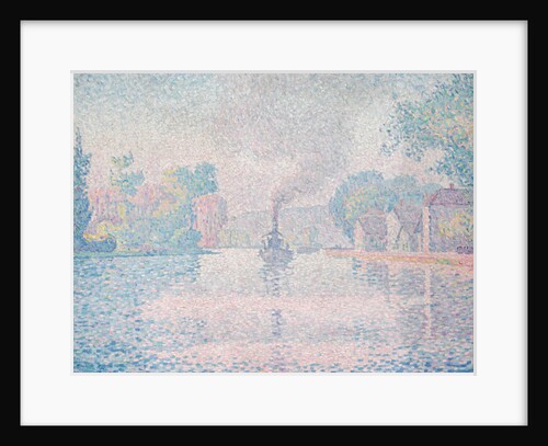 LHirondelle Steamship (Seine near Samois) by Paul Signac