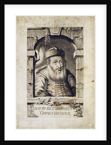 Portrait of David Oppenheim, chief rabbi of Prague by Johann Balzer