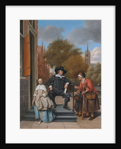 A Burgher of Delft and His Daughter (Adolf Croeser and his daughter Catharina Croeser) by Jan Havicksz Steen