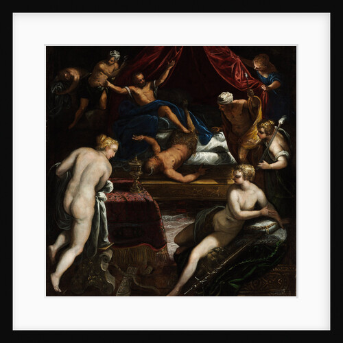 Hercules Expelling the Faun from Omphales Bed by Jacopo Tintoretto