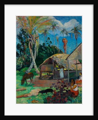 The Black Pigs by Paul Eugéne Henri Gauguin