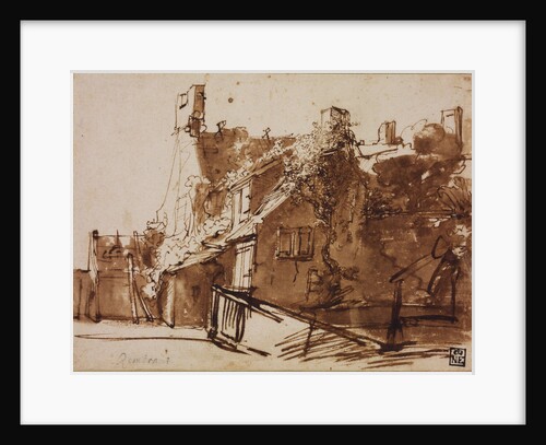 Farmhouse in Sunlight by Rembrandt van Rhijn