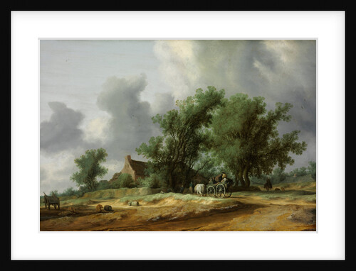 Road in the Dunes with a Carriage by Salomon Jacobsz van Ruisdael