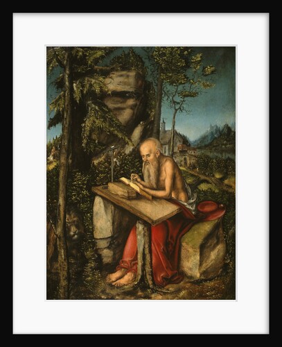 Saint Jerome in a Rocky Landscape by Lucas Cranach the Elder