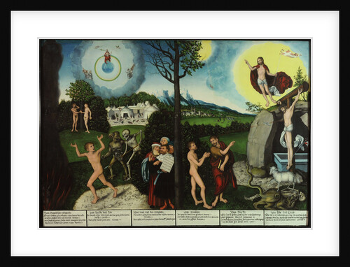 Damnation and Redemption. Law and Grace by Lucas Cranach the Elder