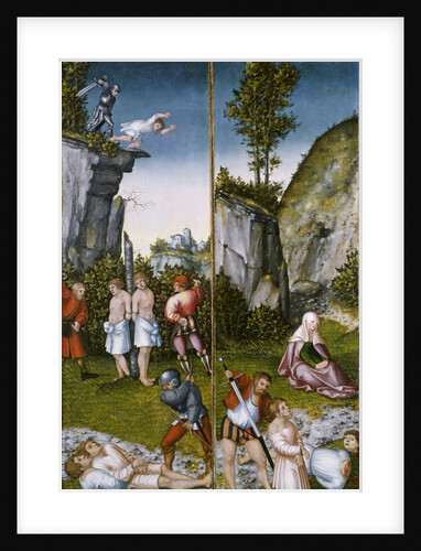 Saint Felicitas at the martyrdom of her seven sons by Lucas Cranach the Elder