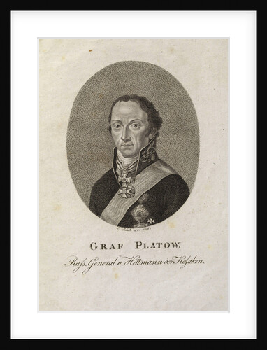 Portrait of Count Matvei Ivanovich Platov by Karl Friedrich Schulz